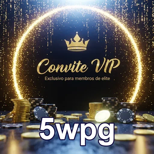 Convite VIP para evento de cassino do 5wpg, destacando sofisticação e exclusividade.