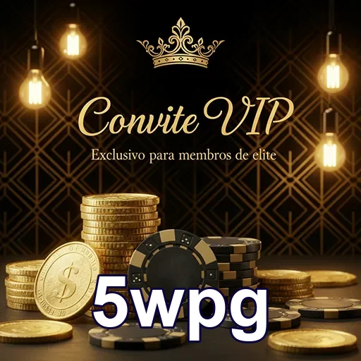 Convite VIP para evento de cassino no site 5wpg, com design elegante e tema luxuoso.