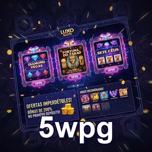 Slots de luxo no cassino 5wpg, mostrando uma experiência de jogo sofisticada.